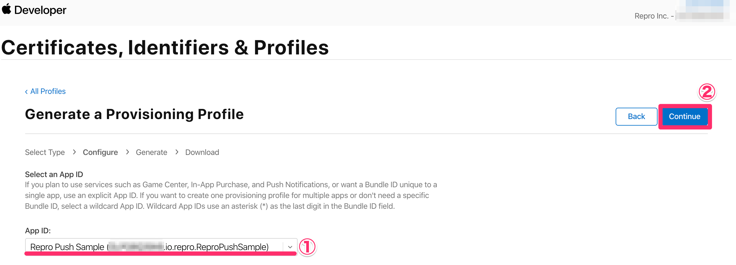 Select AppID