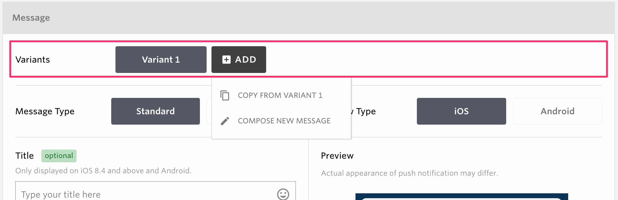 Enable A/B Testing