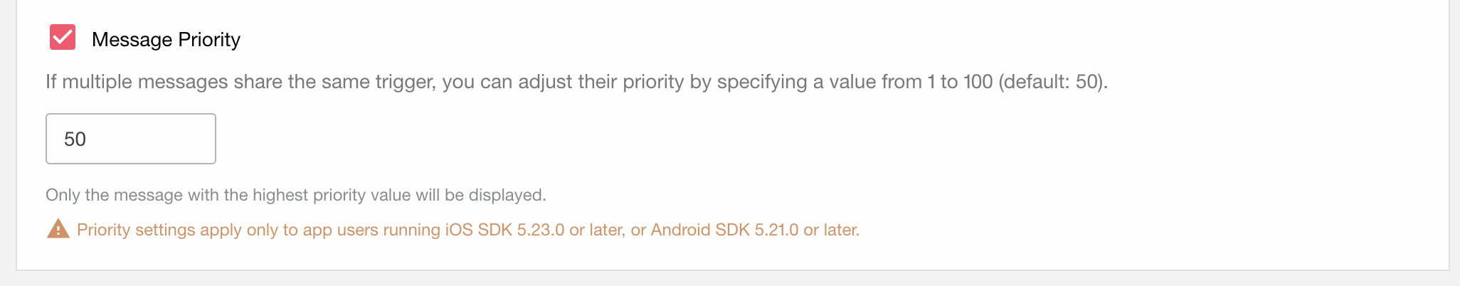 Adjust Display Priority