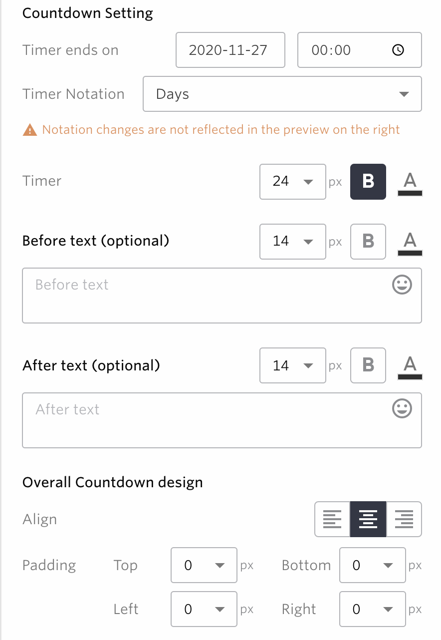 countdown timer
