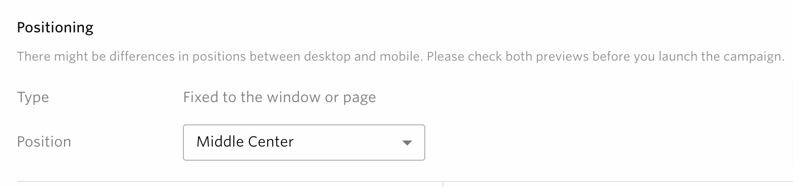 icon position
