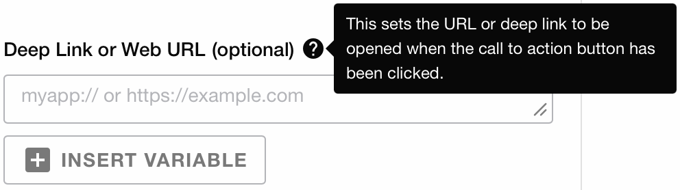 deep link setting