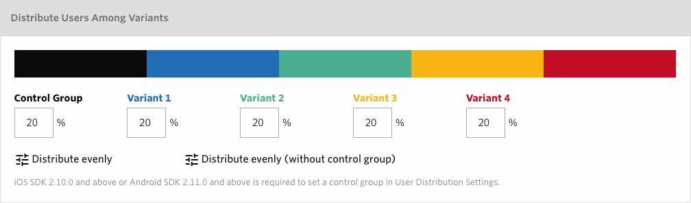 web message multiple variants