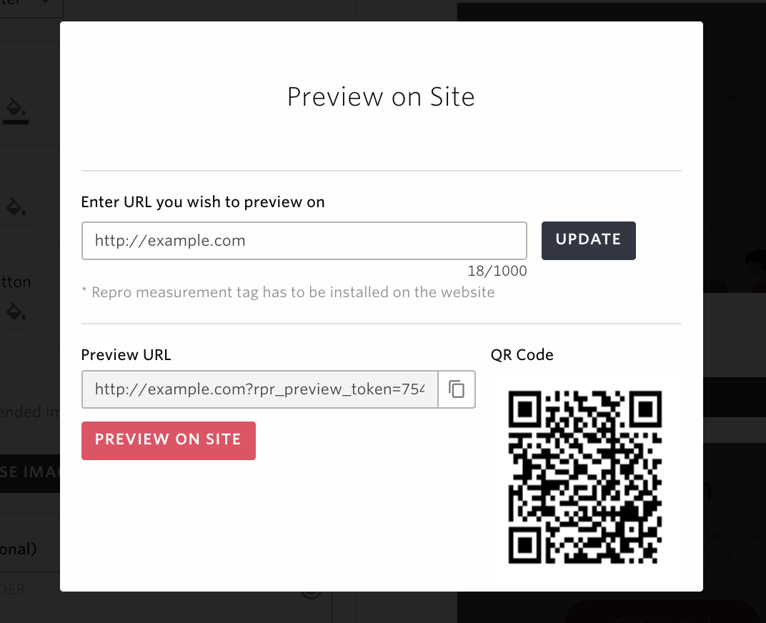Web Message Preview